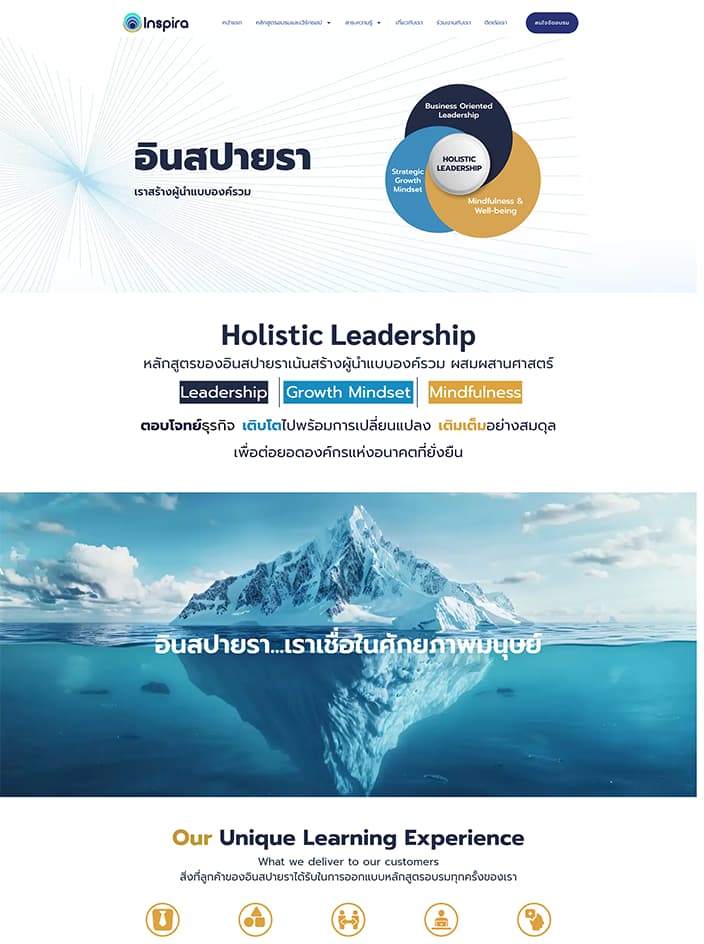 ผลงานรับทำเว็บไซต์ WordPress อินสปายรา